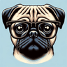 Image for Scholarly Snout - Pug in Specs